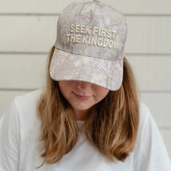 SEEK FIRST THE KINGDOM CAMO HAT