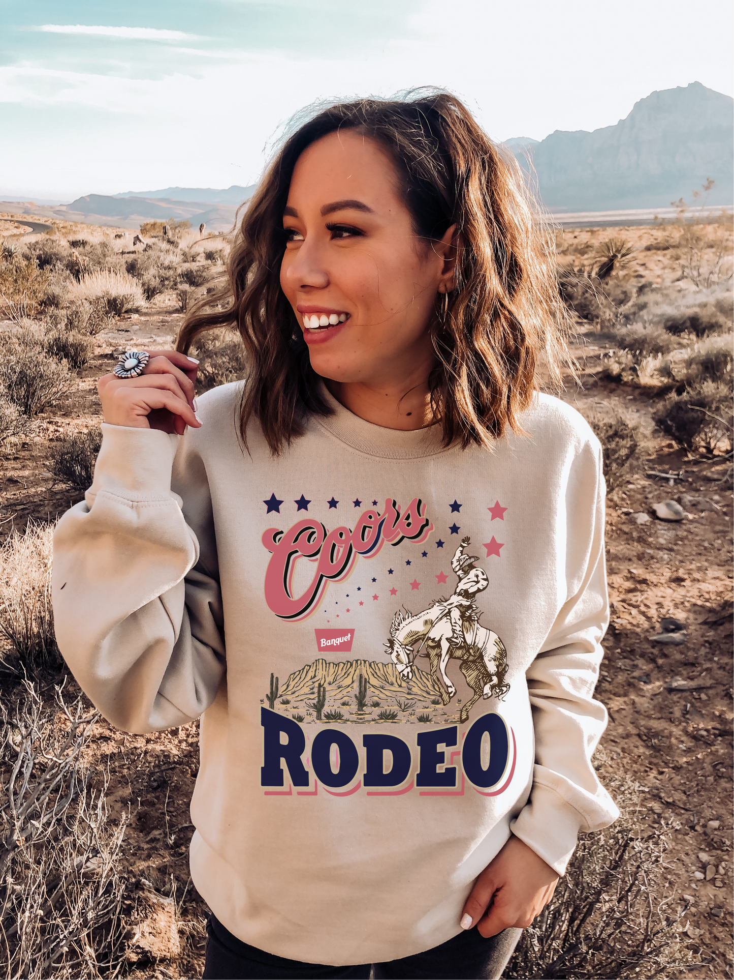 COORS RODEO CREWNECK SWEATSHIRT ADULT