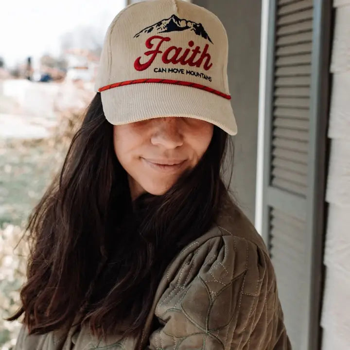 RETRO FAITH CAN MOVE MOUNTAINS HAT