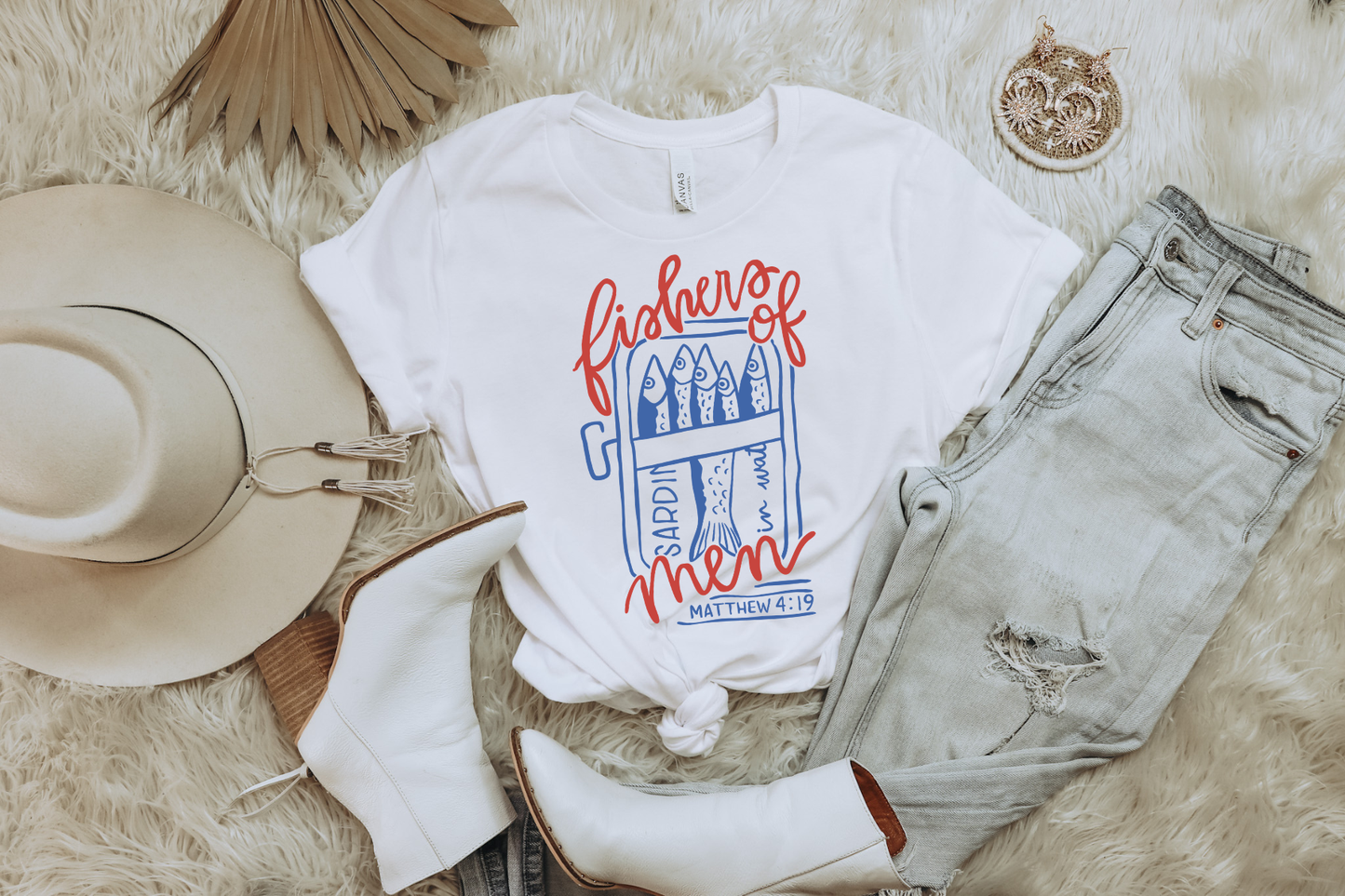FISHERS OF MEN MATTHEW 4:19 ADULT GRAPHIC TEE