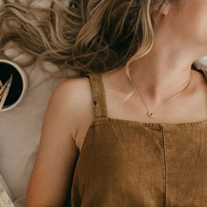 WOVEN GOLD PLATED NECKLACE