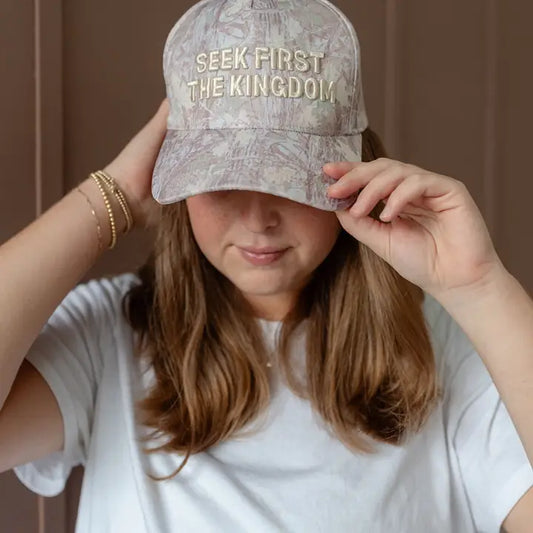 SEEK FIRST THE KINGDOM CAMO HAT