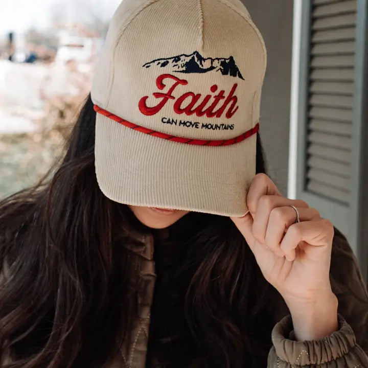 RETRO FAITH CAN MOVE MOUNTAINS HAT