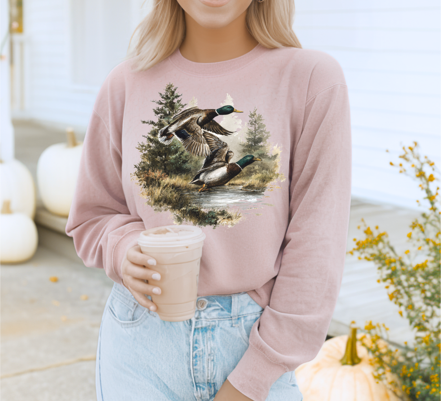 VINTAGE MALLARD DUCK CREWNECK SWEATSHIRT