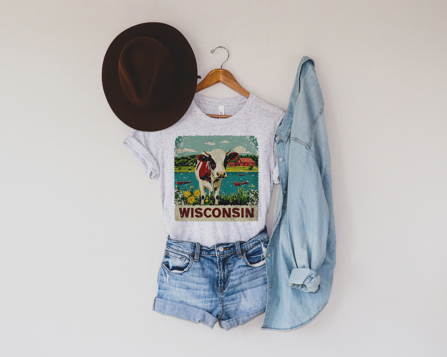 WISCONSIN COW STAMP GRAPHIC TEE