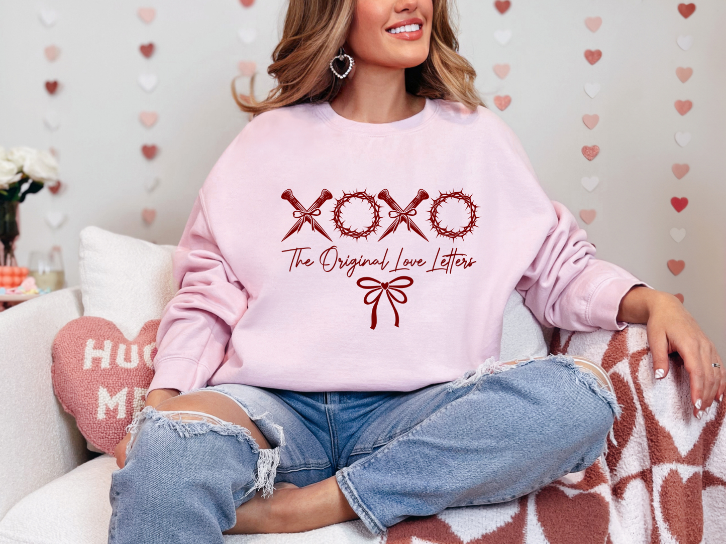 THE ORIGINAL LOVE LETTERS FAITH BASED CREWNECK SWEATSHIRT