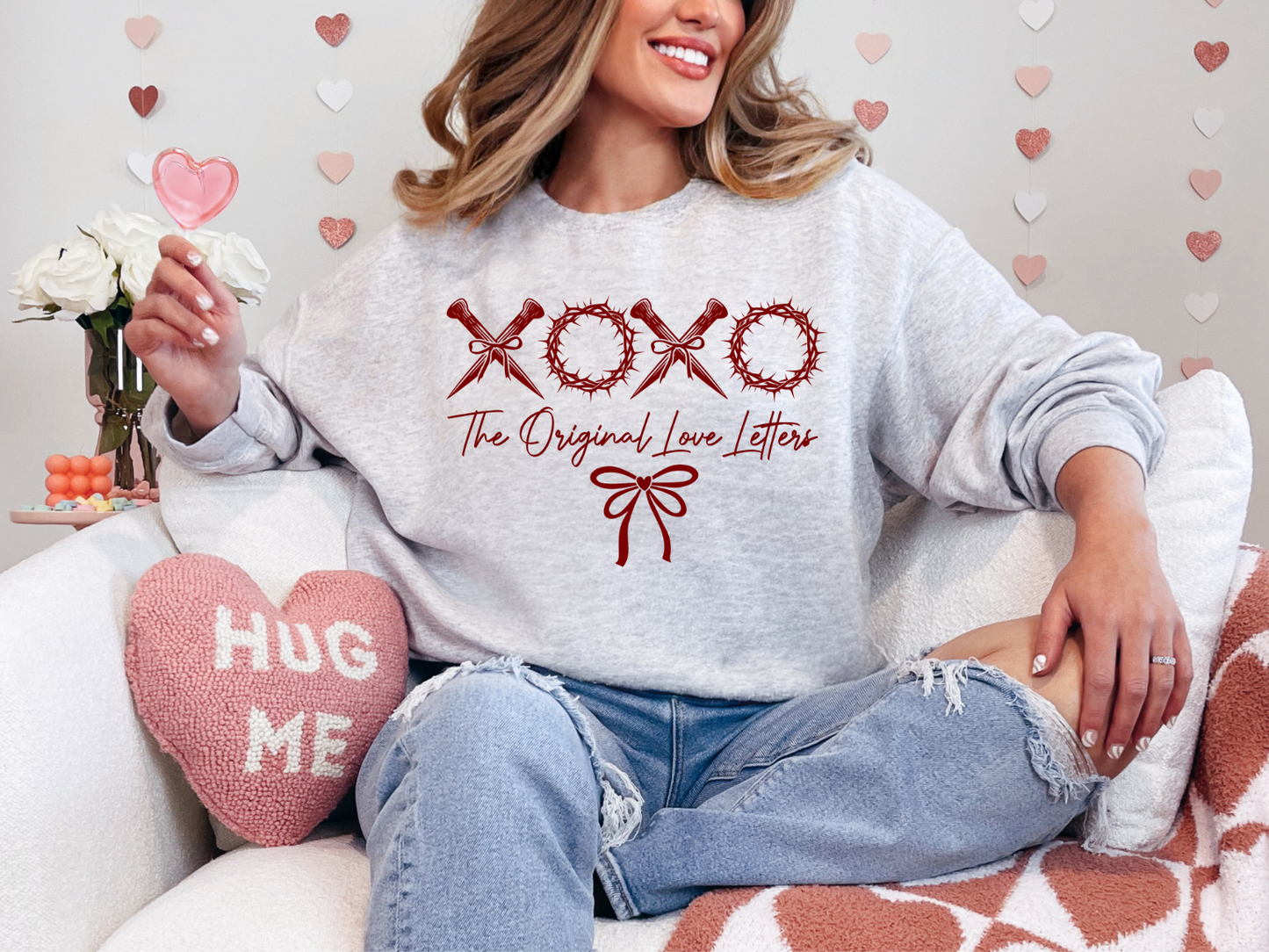 THE ORIGINAL LOVE LETTERS FAITH BASED CREWNECK SWEATSHIRT
