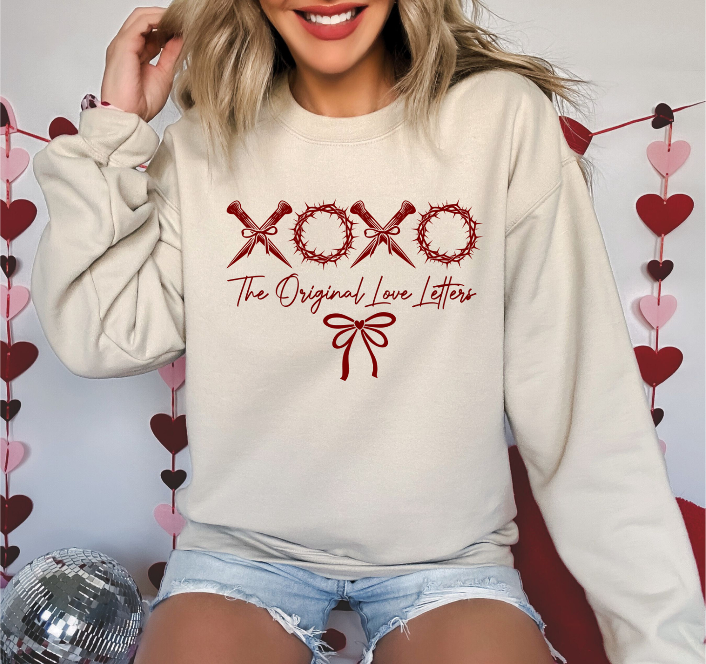 THE ORIGINAL LOVE LETTERS FAITH BASED CREWNECK SWEATSHIRT