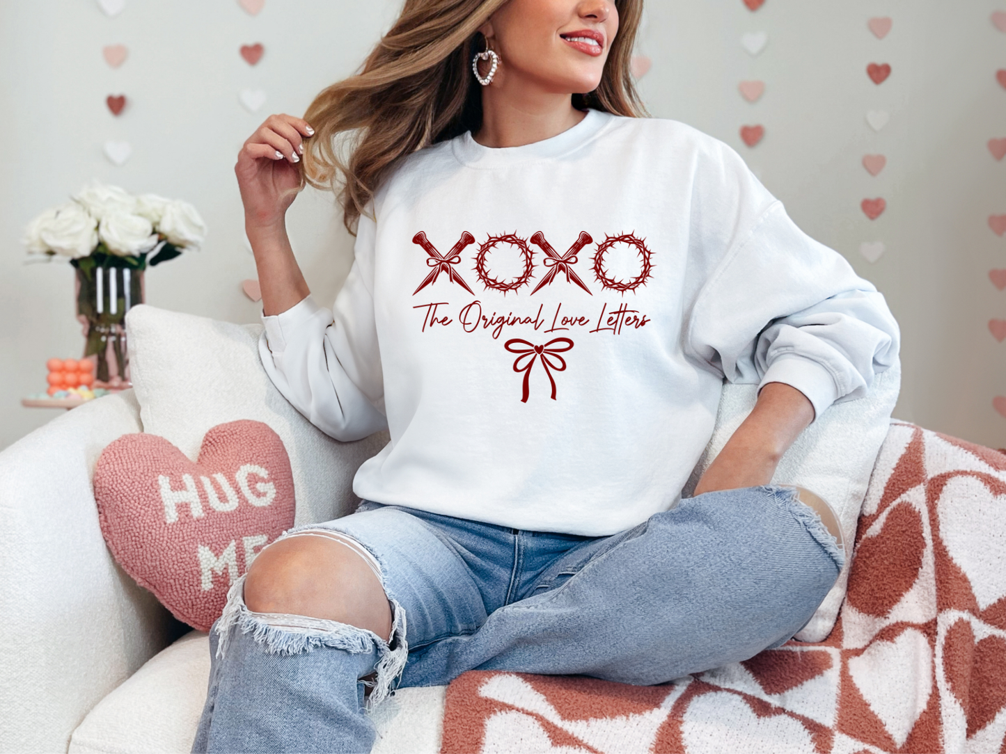 THE ORIGINAL LOVE LETTERS FAITH BASED CREWNECK SWEATSHIRT