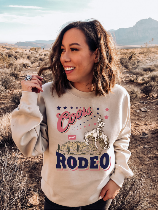 COORS RODEO CREWNECK SWEATSHIRT ADULT