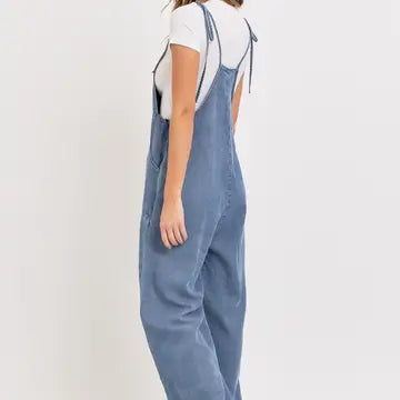RELAXED WIDE LEG OVERALL JUMPSUIT