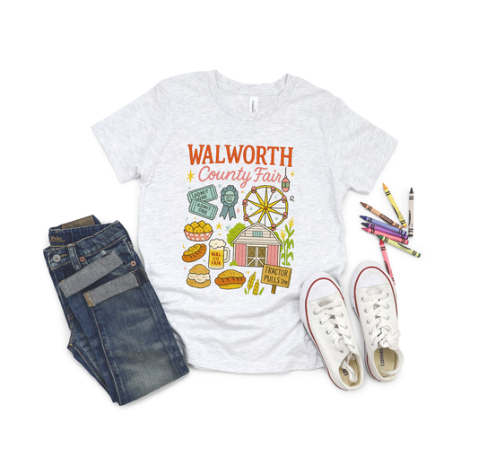 YOUTH WALWORTH COUNTY FAIR GRAPHIC TEE SHIRT