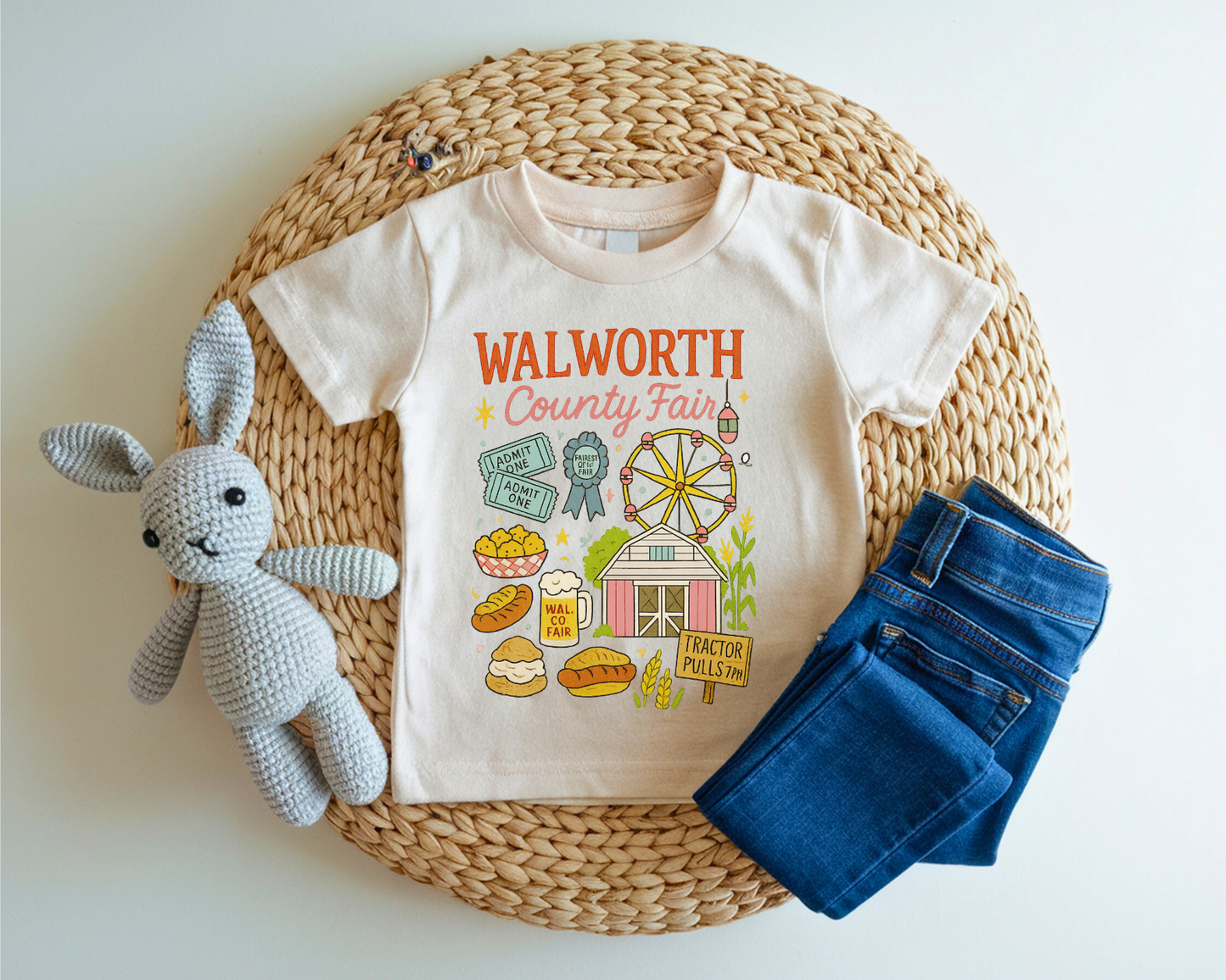 YOUTH WALWORTH COUNTY FAIR GRAPHIC TEE SHIRT