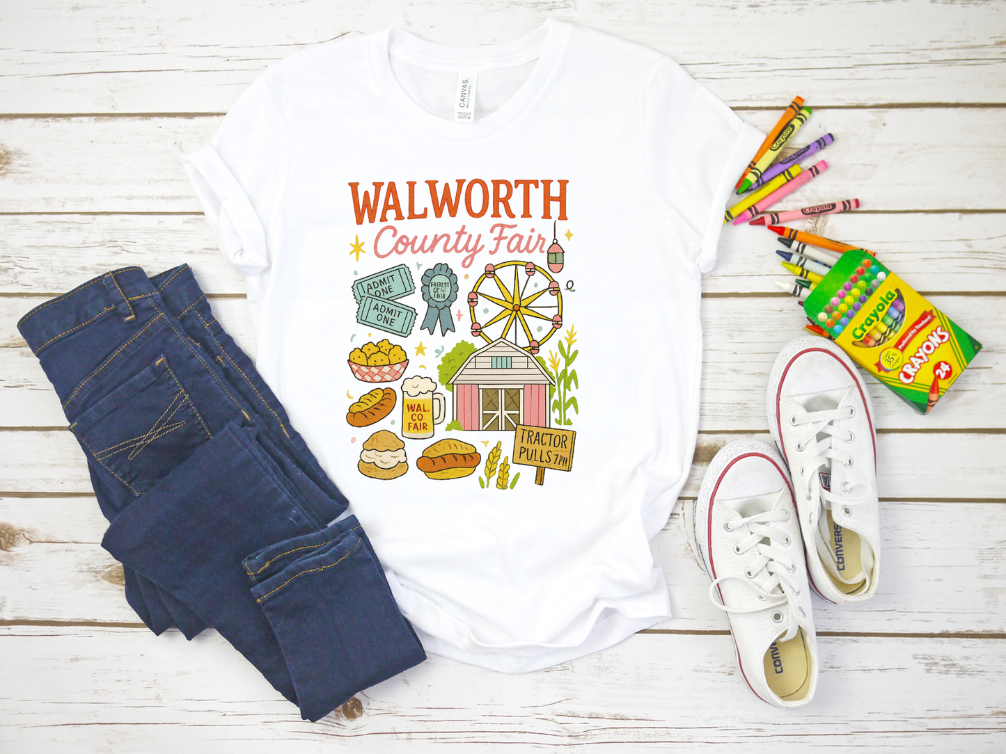 YOUTH WALWORTH COUNTY FAIR GRAPHIC TEE SHIRT