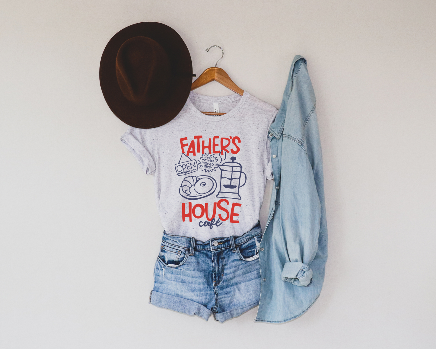 FATHER'S HOUSE RETRO COFFEE GRAPHIC TEE