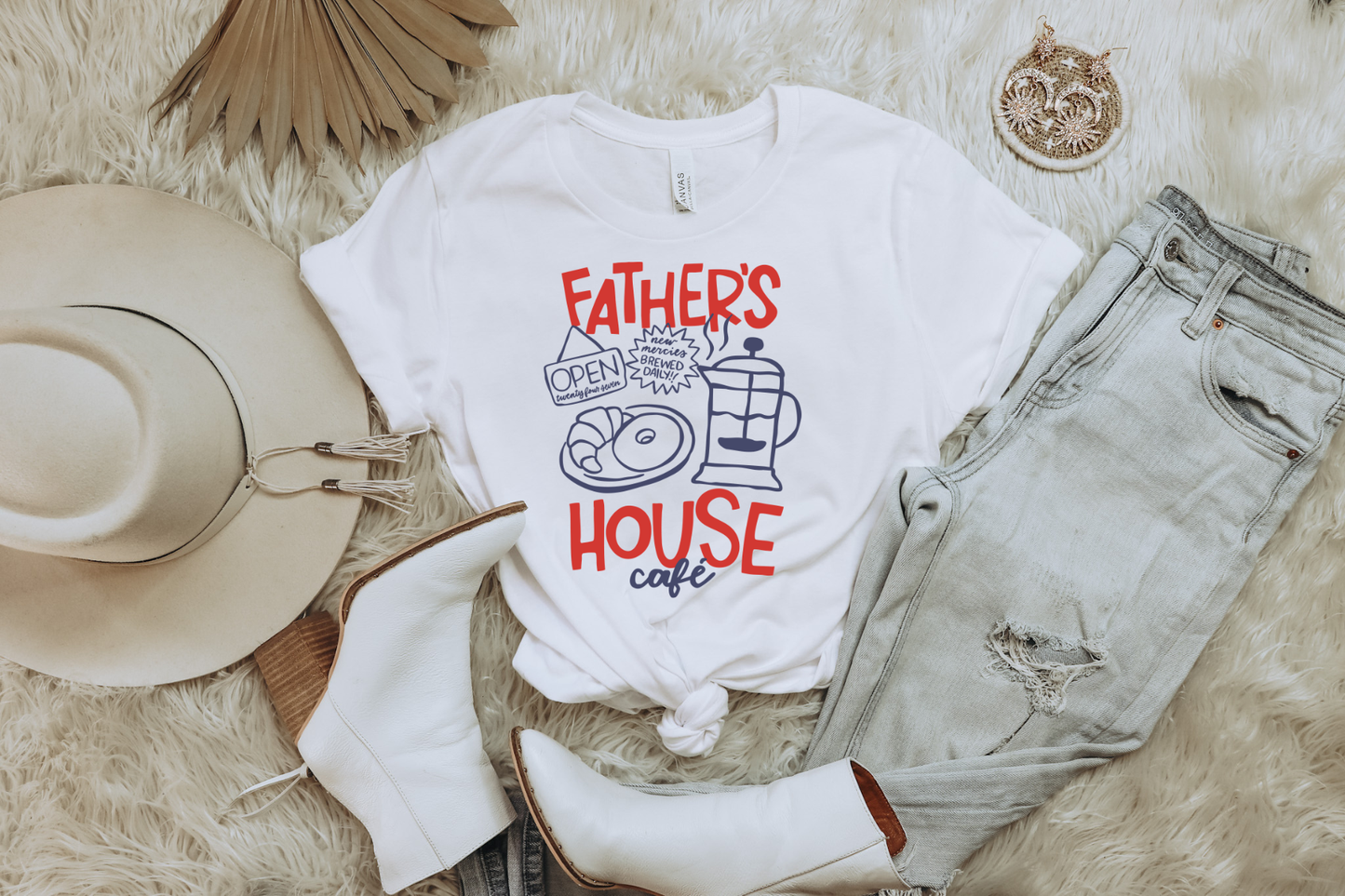 FATHER'S HOUSE RETRO COFFEE GRAPHIC TEE