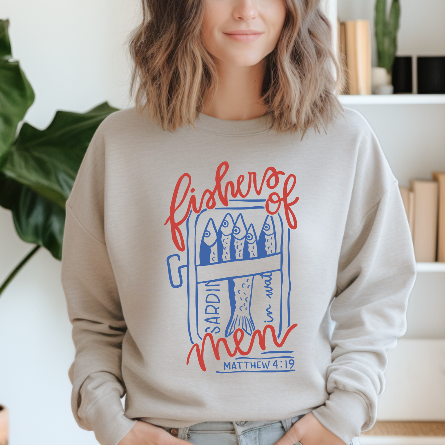 FISHERS OF MEN MATTHEW 4:19 CREWNECK SWEATSHIRT