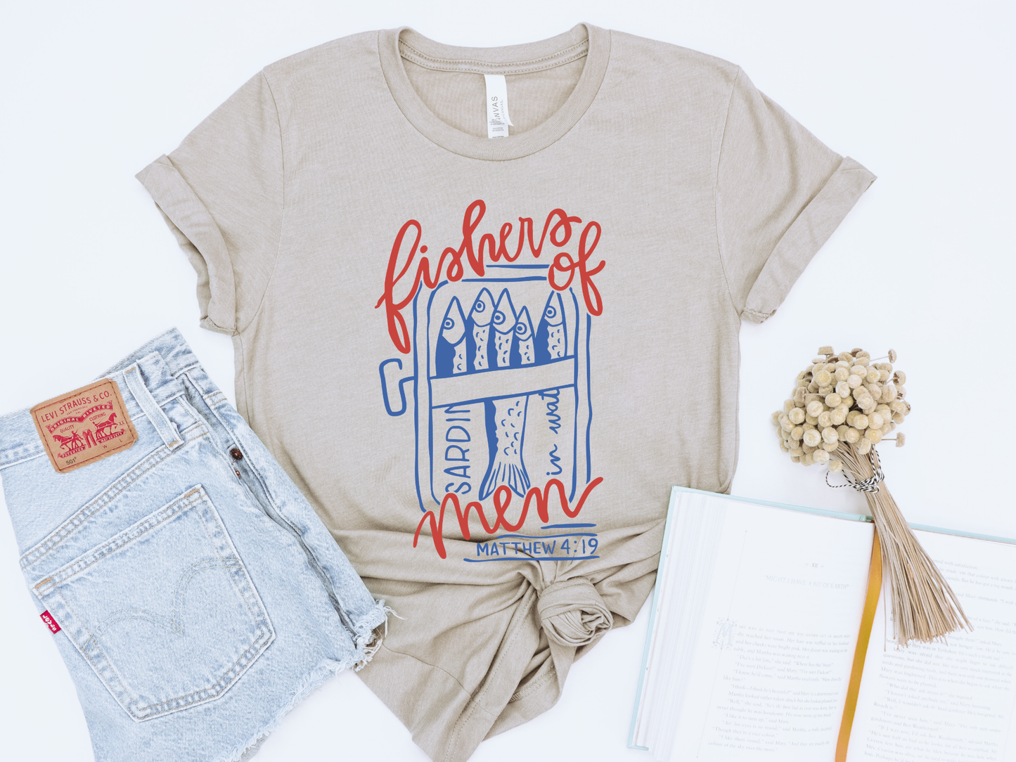 FISHERS OF MEN MATTHEW 4:19 ADULT GRAPHIC TEE