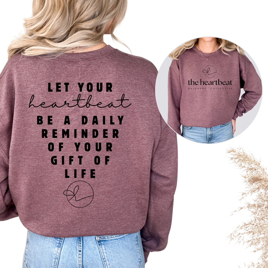 HEARTBEAT WELLNESS CREWNECK SWEATSHIRT
