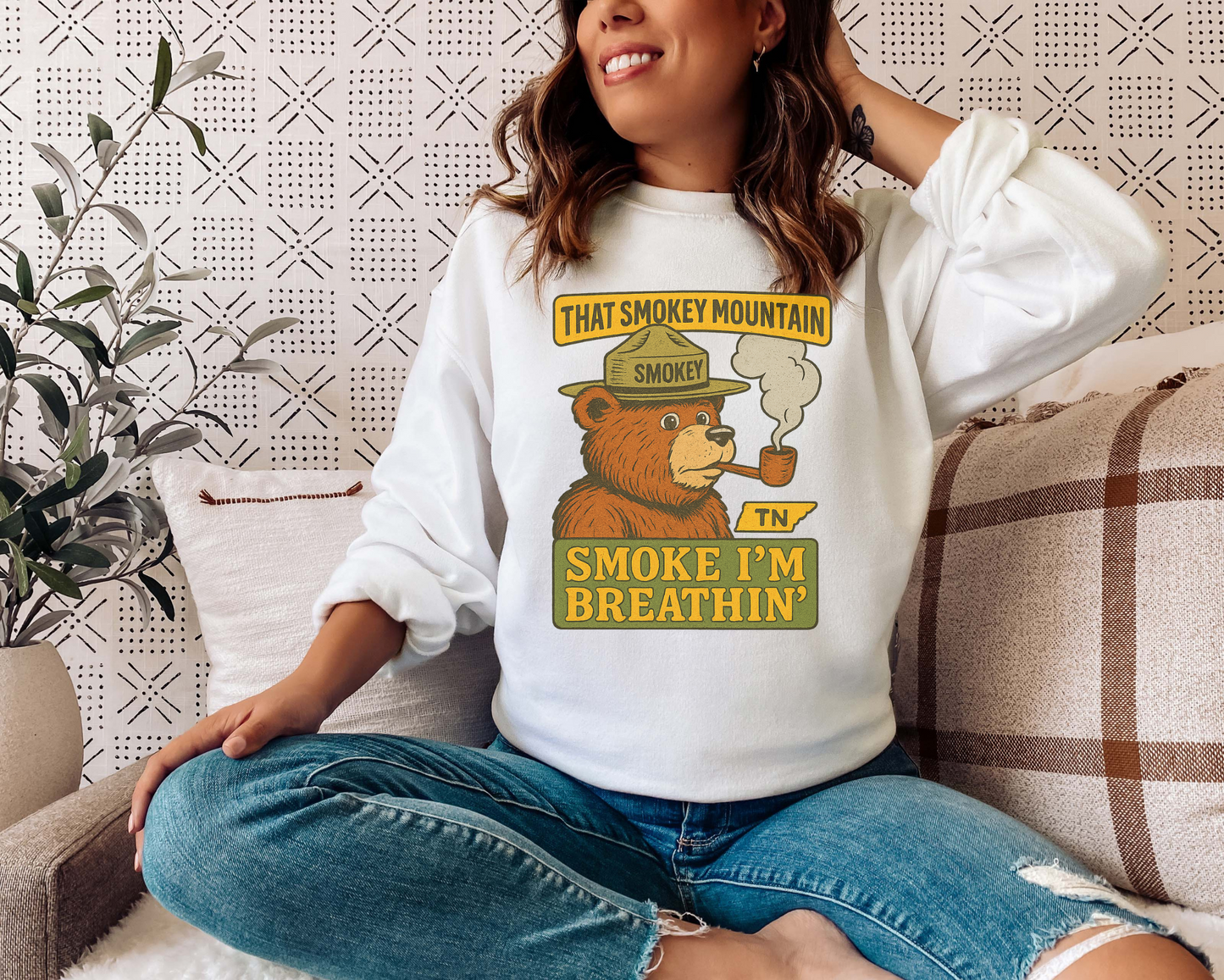 THAT SMOKEY MOUNTAIN MORGAN WALLEN TN CREW NECK SWEATSHIRT