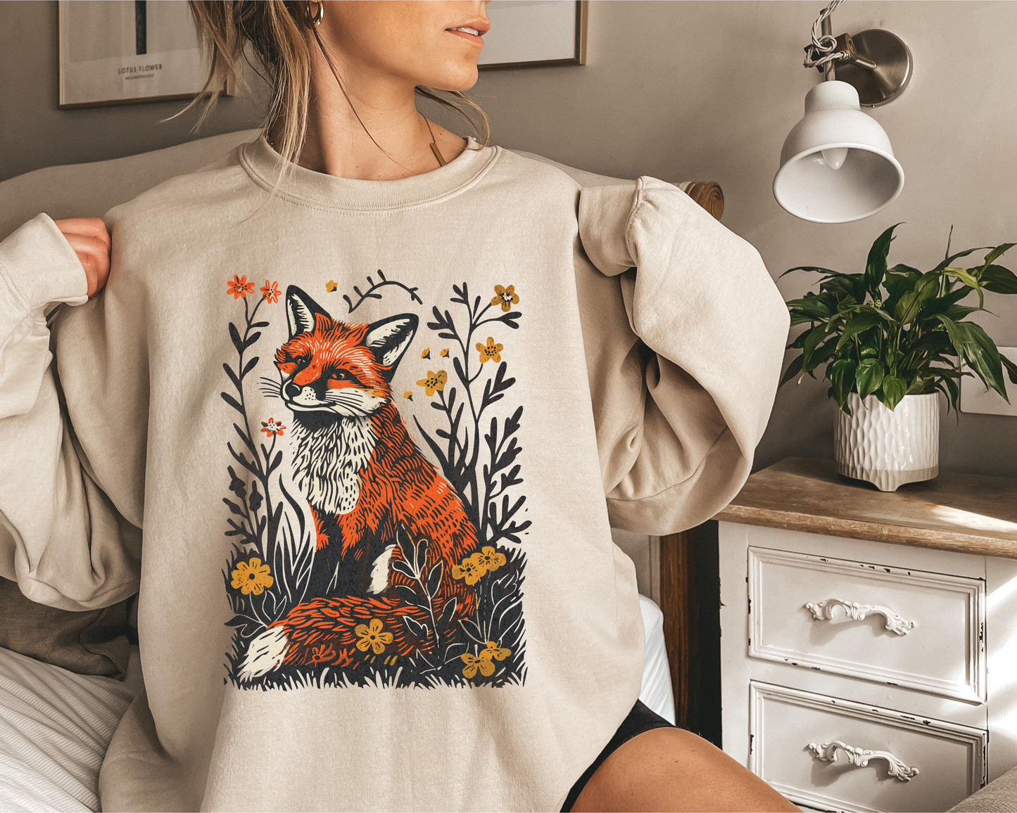 VINTAGE FOX CREWNECK SWEATSHIRT