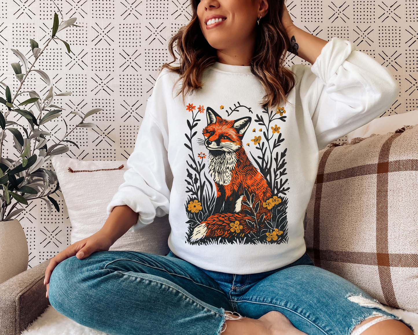 VINTAGE FOX CREWNECK SWEATSHIRT