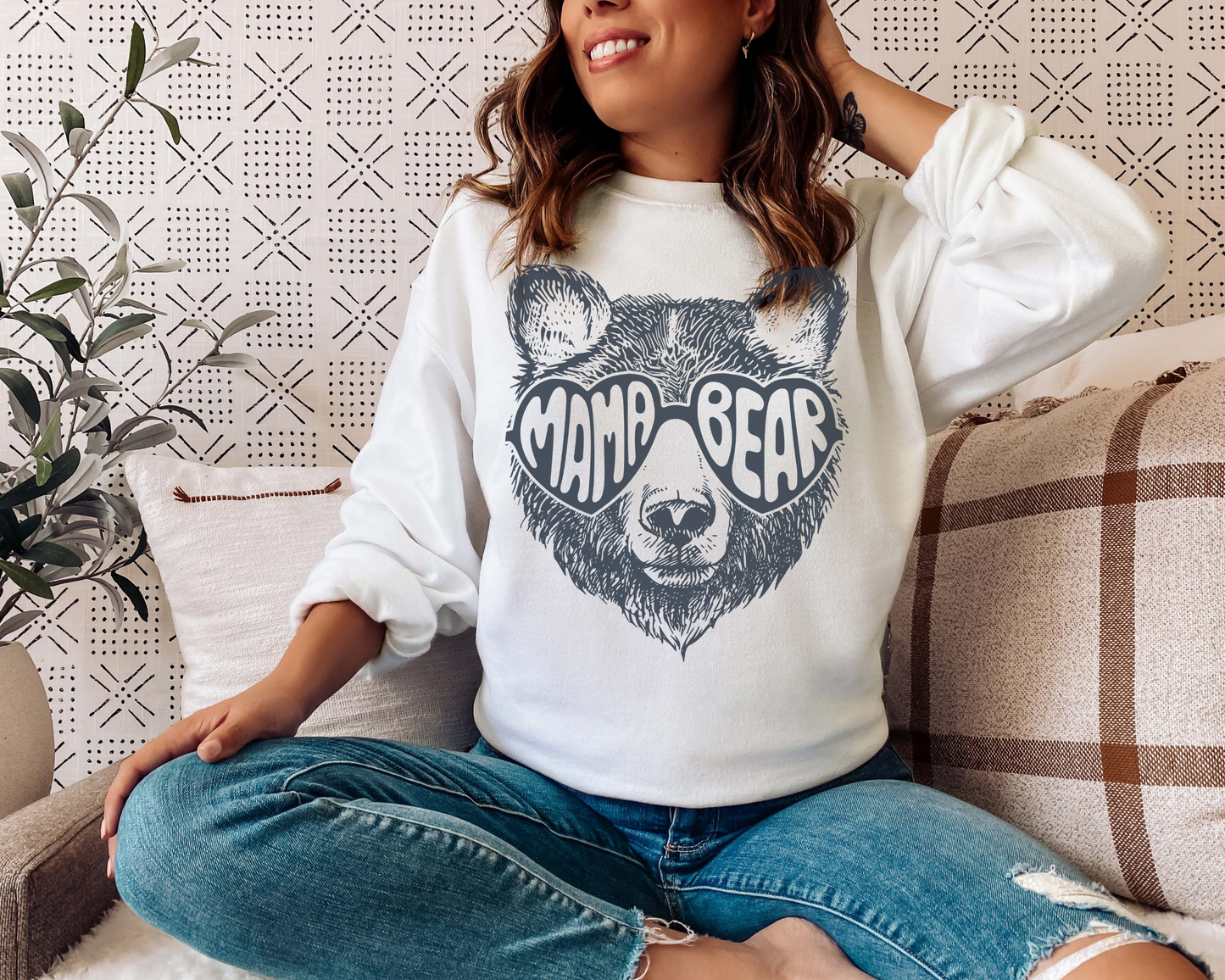 MAMA BEAR CREWNECK SWEATSHIRT ADULT