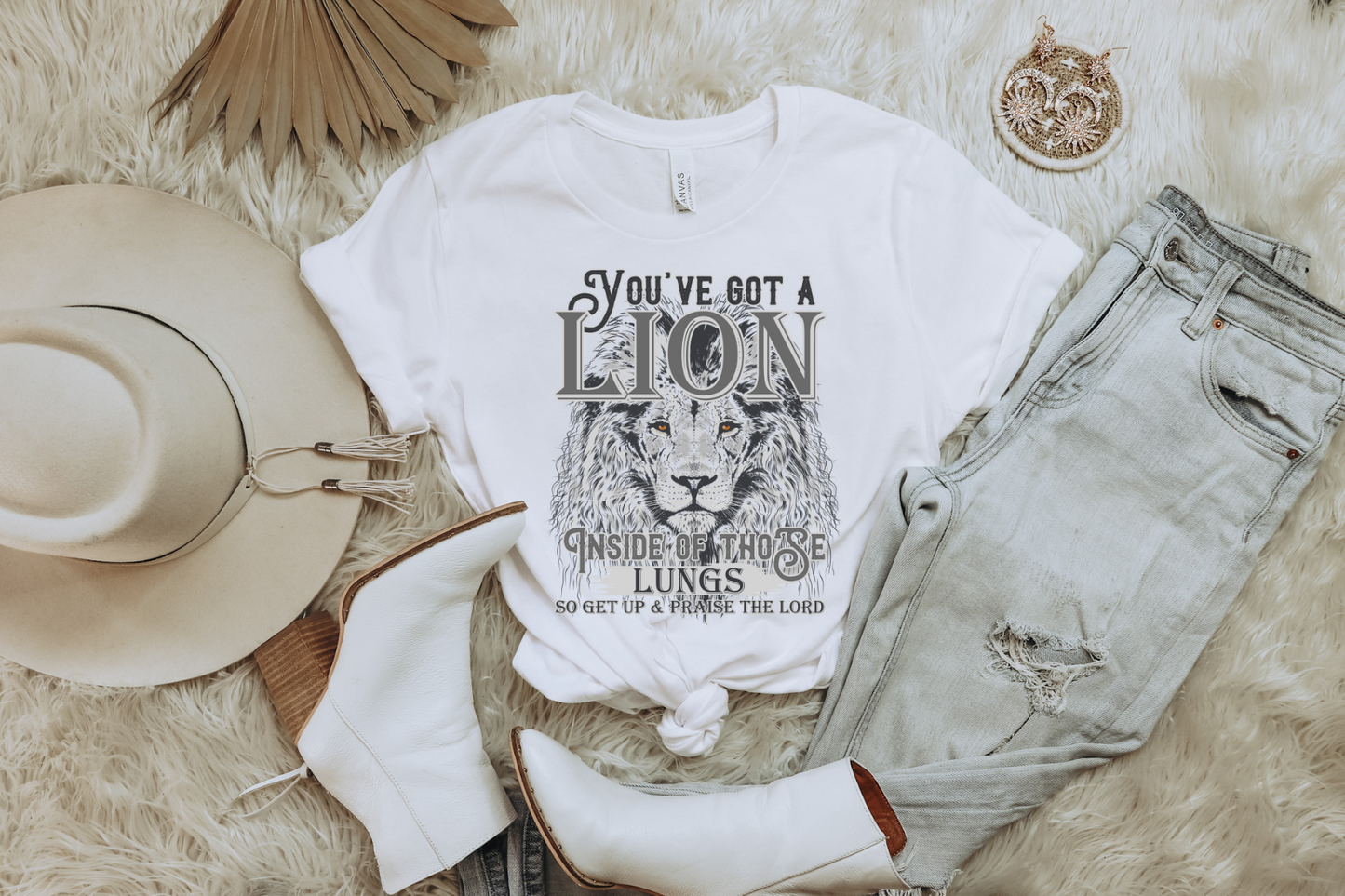 YOU'VE GOT A LION INSIDE OF THOSE LUNGS GRAPHIC TEE
